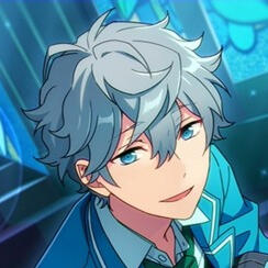 an image of izumi sena from the rhythm mobile game, ensemble stars.